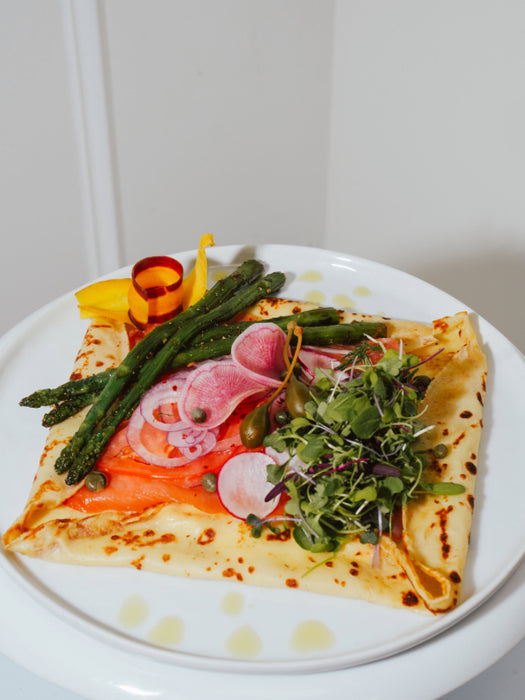Lox-Asparagus Crepe