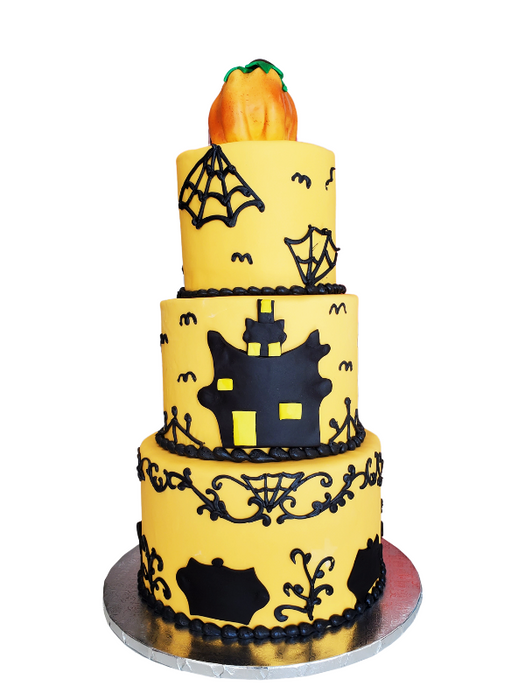 Halloween Cake Haunted House