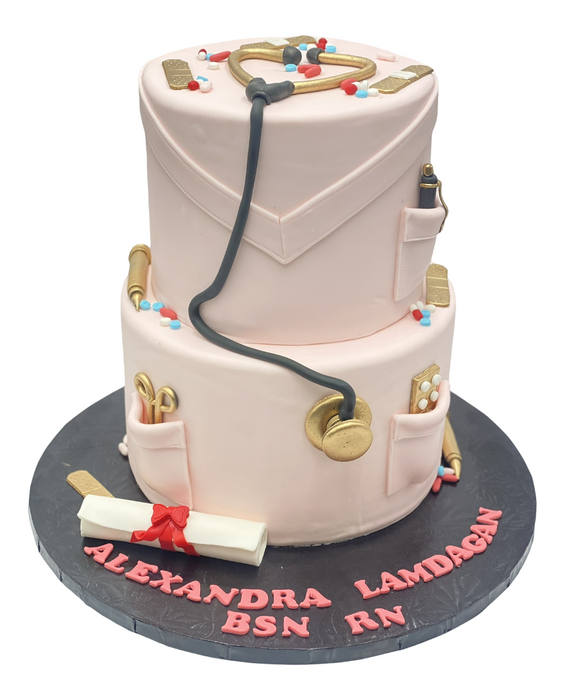 Future Doctor Graduation cake