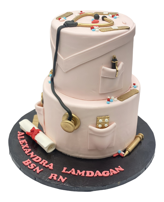 Future Doctor Graduation cake