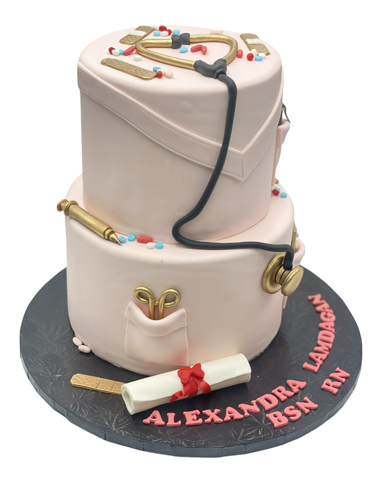 Future Doctor Graduation cake