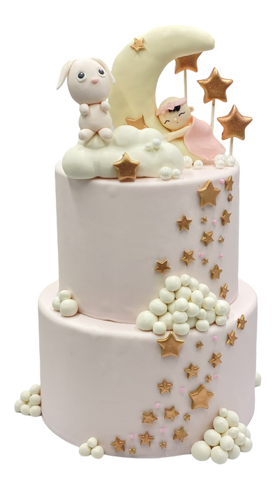 Baby Shower Cake Sleeping Angel