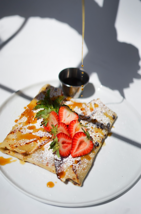 Strawberry Condensed Milk Crepe