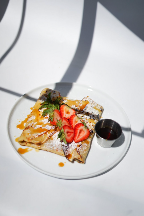 Strawberry Condensed Milk Crepe