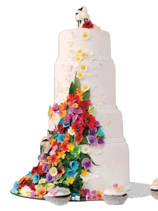 Wedding Cake Flower Peacock