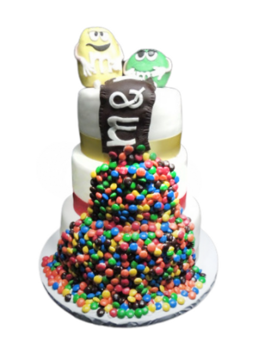 Kids Cake M & M Waterfall