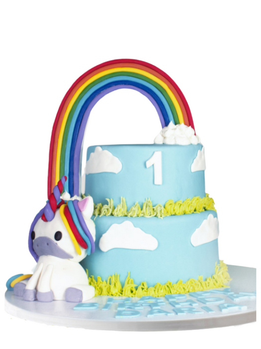 Kids Cake Pony and Rainbow