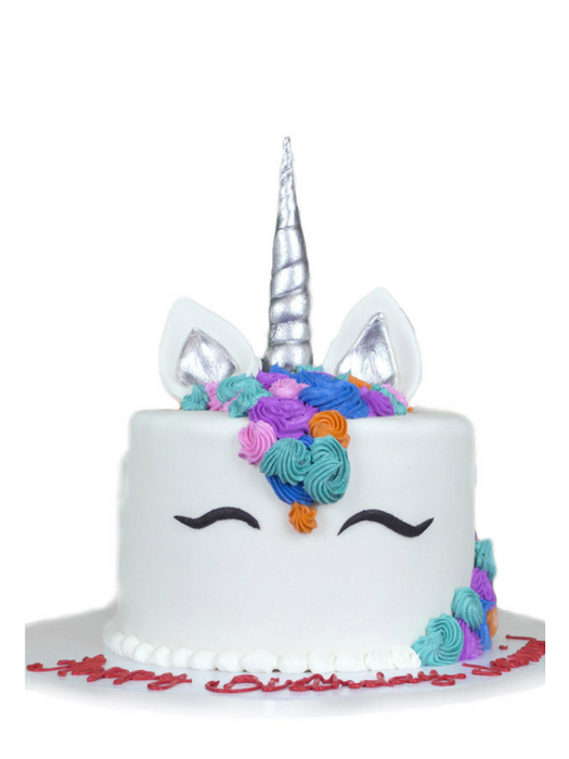 Kids Cake Silver Unicorn