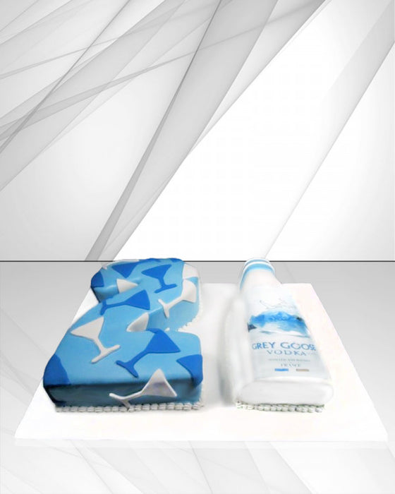 Birthday Cake Grey Goose Bottle